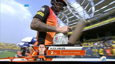 M46: CSK vs SRH –  Alex Hales Wicket