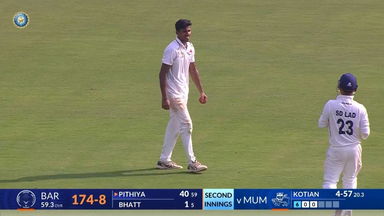 Ranji Trophy 2024/25, Baroda vs Mumbai: Fantastic Five: Tanush Kotian leads Mumbai's fightback with 5/61
