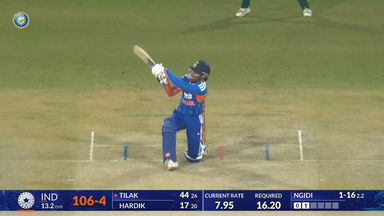 IND vs SA 2025, 2nd T20I: Tilak Varma Six
