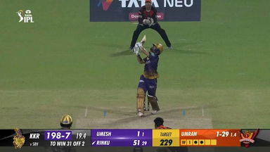M19: KKR vs SRH – Rinku Singh Six