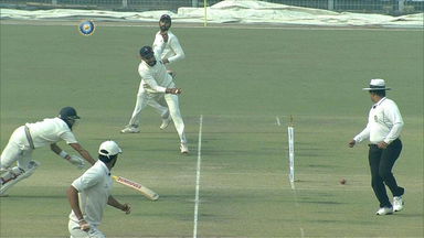 Hiten Dalal’s direct hit denies Majumdar a hundred