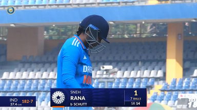 IND-W vs AUS-W 2023-24, 1st ODI: Sneh Rana Wicket