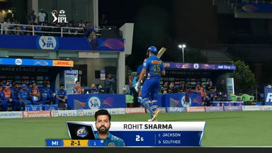 M56: MI vs KKR – Rohit Sharma Wicket