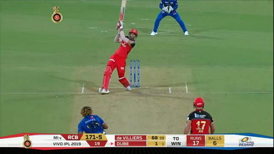 M07: RCB vs MI – Shivam Dube Six