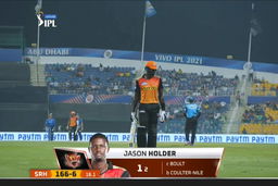 M55: SRH vs MI – Jason Holder Wicket