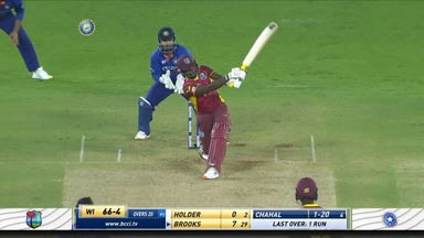 IND vs WI 2022, 2ND ODI: Shamarh Brooks Six