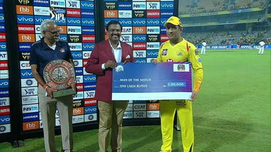 M12: CSK vs RR – Man of the Match – MS Dhoni