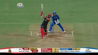 M31: MI vs RCB – Moeen Ali Six