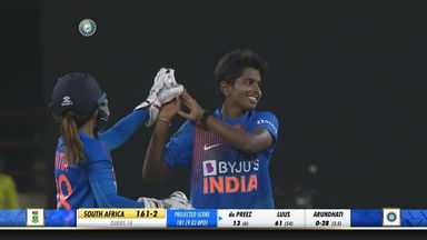 IND-W vs SA-W 2019, 6th T20I: Fall of wickets