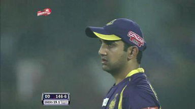 Match 51 DD vs KKR – Ojha's Wicket