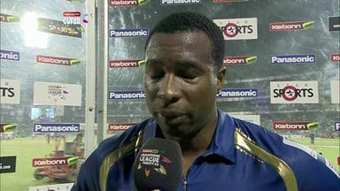CLT20 2013 M22: MI vs T&T  –   Interview –  Kieron Pollard