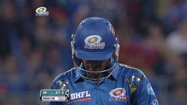 Match 54 MI vs RCB – Rayudu's Wicket