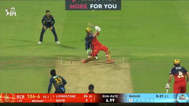 IPL 2025 M14: RCB vs GT - Liam Livingstone Six