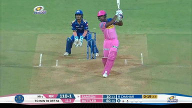 M27: MI vs RR – Sanju Samson Six