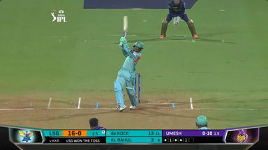 M66: KKR vs LSG – Quinton De Kock Six