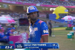 Wicket: Match 10, UP Warriorz vs Mumbai Indians, WPL 2026: Hayley Matthews Wicket