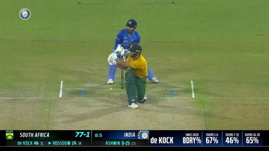 IND vs SA 2022, 3RD T20I: Rilee Rossouw  Six