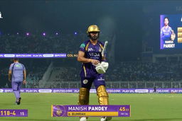 IPL 2026 M65: KKR vs MI - Manish Pandey Wicket