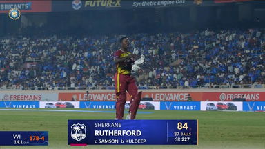 IND vs WI 2026, 2nd T20I: Sherfane Rutherford Wicket