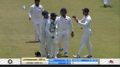 Shams Mulani's 5-wicket haul against Uttarakhand
