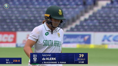 IND-W vs SA-W 2024, 1st Test: Nadine de Klerk Wicket