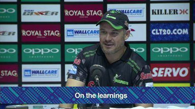 CLT20 2014 M18: KKR vs DOL –   Press Conference – Morne van Wyk