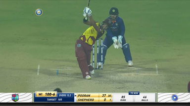 IND vs WI 2022, 3RD T20I: Nicholas Pooran Six