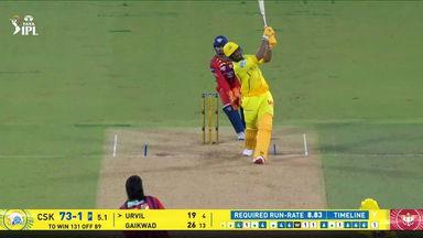 IPL 2026 M53: CSK vs LSG - Urvil Patel Six