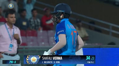 IND-W vs AUS-W 2022, 2ND T20I: Shafali Verma Wicket