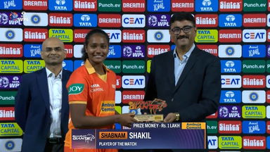 Match 18, Gujarat Giants vs UP Warriorz, Player Of The Match: Shabnam Shakil