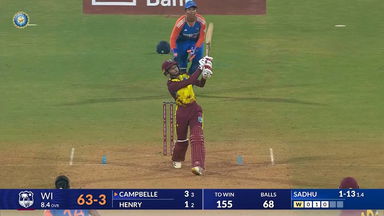 IND-W vs WI-W 2024, 3rd T20I: Shemaine Campbelle Six