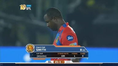 M50: GL vs DD – Dwayne Smith Wicket