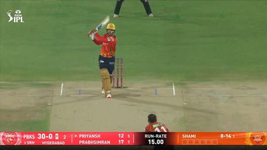 IPL 2025 M27: SRH vs PBKS - Priyansh Arya Six