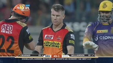 David Warner’s composed 37 (35)