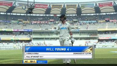 IND vs NZ 2021, 2nd Test, Day 2: Will Young Wicket