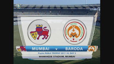 Ranji Trophy 2017-18: Mumbai vs Baroda - Day 2 Highlights