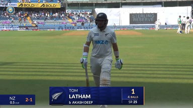 IND vs NZ 2024, 3rd Test: Tom Latham Wicket