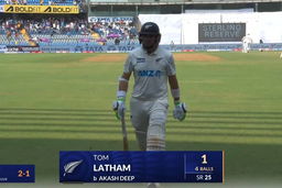 IND vs NZ 2024, 3rd Test: Tom Latham Wicket