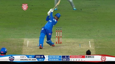 M38: KXIP vs DC – Shimron Hetmyer Six