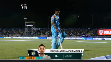 M63: LSG vs RR – Dushmantha Chameera Wicket