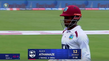 IND vs WI 2025, 1st Test: Alick Athanaze Wicket