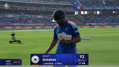 IND vs WI 2026, 3rd ODI: Rohit Sharma Wicket