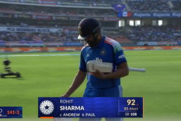 IND vs WI 2026, 3rd ODI: Rohit Sharma Wicket