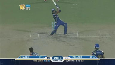 M45: DD vs MI – Hardik Pandya Six