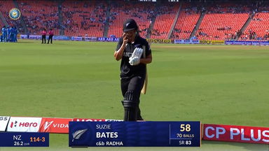 IND-W vs NZ-W 2024, 2nd ODI: Suzie Bates Wicket