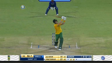 IND vs SA 2022, 1ST T20I: Dwaine Pretorius Six