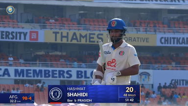 IND vs AFG 2026, Only Test: Hashmatullah Shahidi Wicket