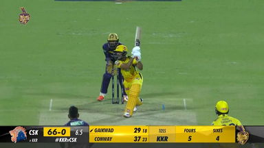 M33: KKR vs CSK –  Ruturaj  Gaikwad  Six