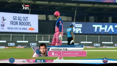 M23: RR vs DC – Andrew Tye Wicket