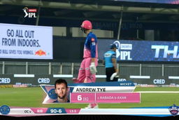 M23: RR vs DC – Andrew Tye Wicket